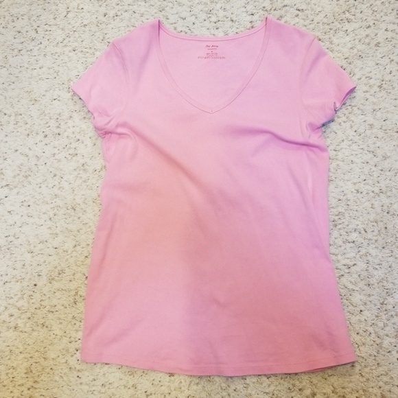 Old Navy Maternity pink v-neck shirt size medium - Picture 1 of 3